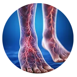 Illustration representing questions about tingling and numbness in feet
